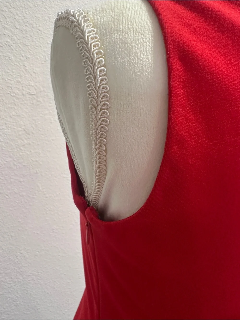 kate spade Sleeveless Red Bow-Front Peplum Blouse